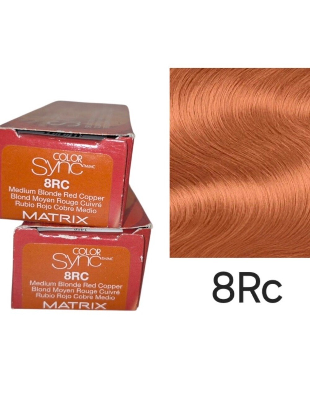 New! 2 Matrix Color Sync 8Rc Demi-Permanent Hair Color Size 2 fl oz each